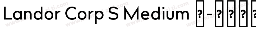 Landor Corp S Medium 中字体转换